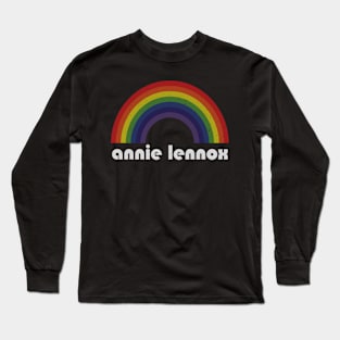 Annie Lennox / Vintage Rainbow Design // Fan Art Design Long Sleeve T-Shirt